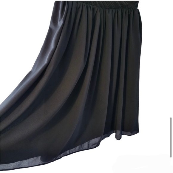 Banana Republic Strappy Crossover V-neckline Pockets Mini Dress Black Size  6. - Picture 7 of 9